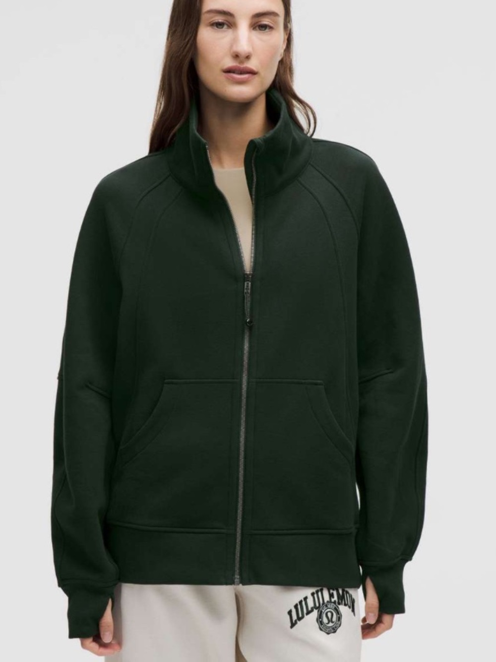 Lululemon Scuba Oversized Funnel-Neck Full Zip
Rainforest Green